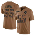 D.Lions #55 Derrick Barnes Player Brown Salute To Service Limited Football Jerseys