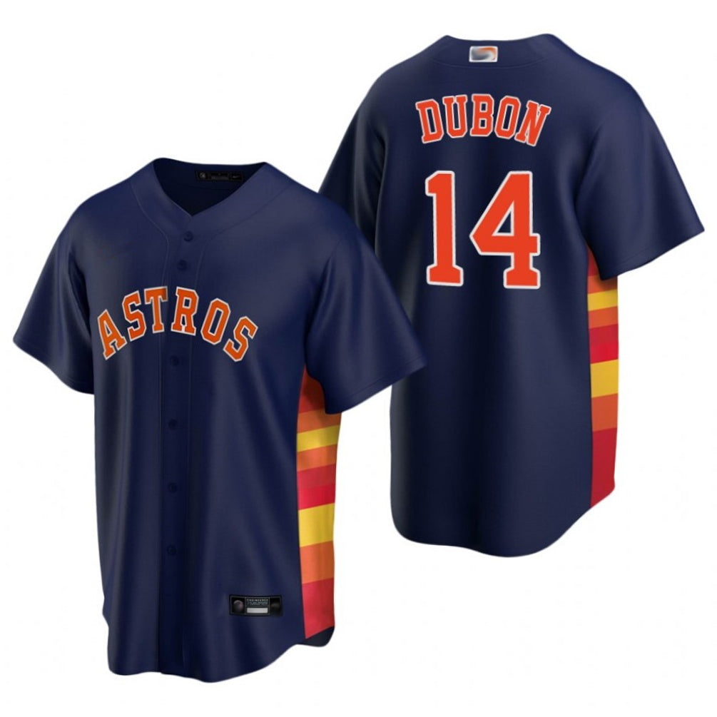 H.Astros #14 Mauricio Dubon Player Navy Alternate Replica Baseball Jerseys