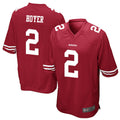 SF.49ers #2 Deommodore Lenoir Player Scarlet Game Football Jerseys