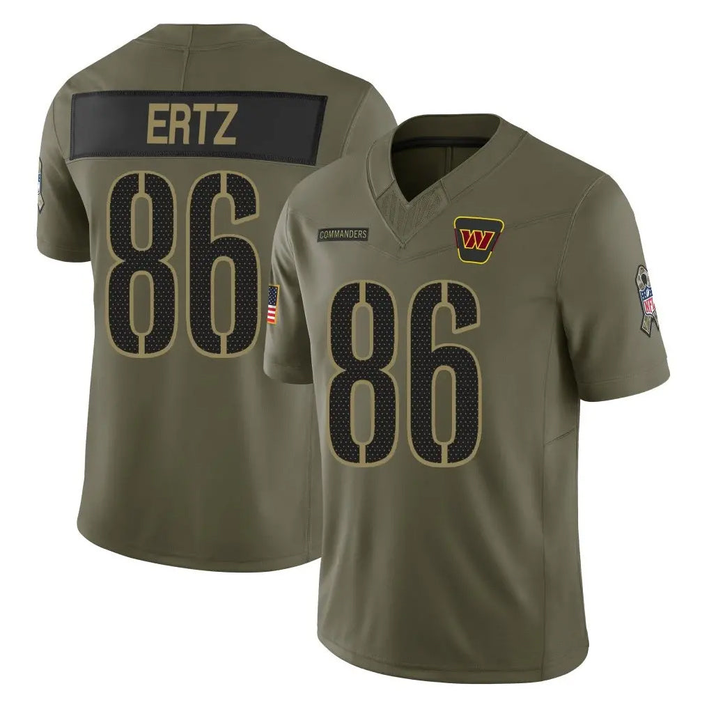 W.Commanders #86 Zach Ertz Player Olive Salute To Service Limited Football Jerseys